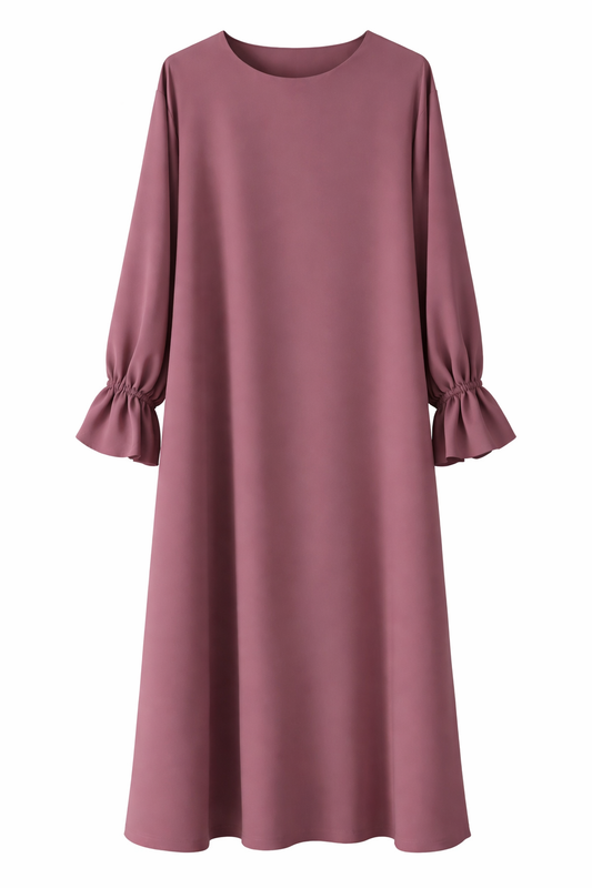 Mina abaya met elegante mouwen Nr 17✨