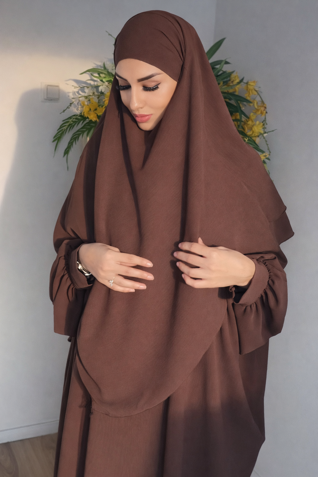 💫 Ramadan Collection Tweelaagse Khimaar voor Rust & Bedekking