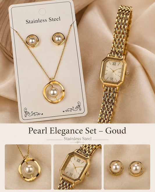 Pearl Elegance Gift Set Goud ✨