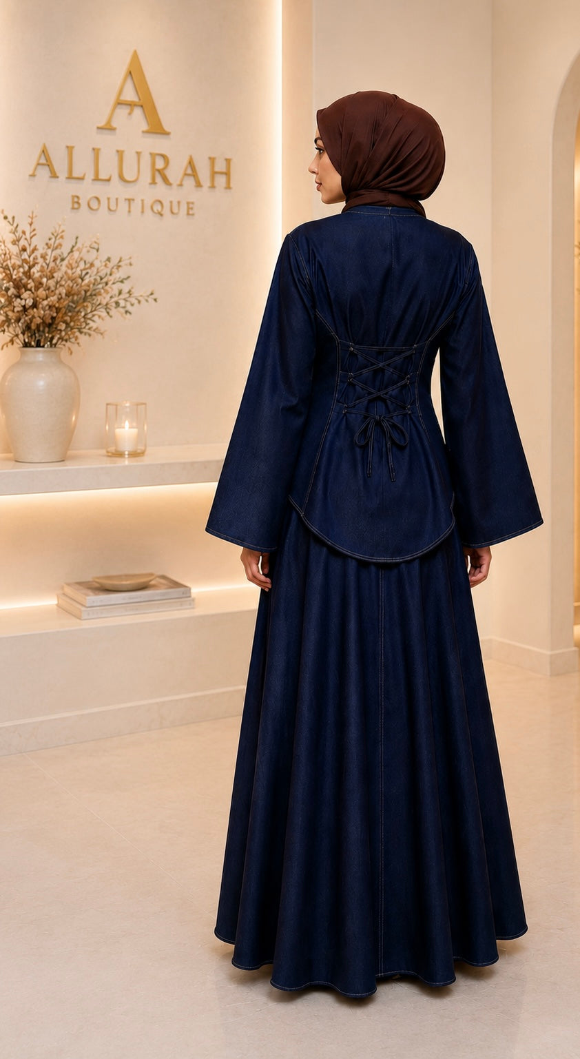 Denim Elegance Set Sapphire Blue 🍂