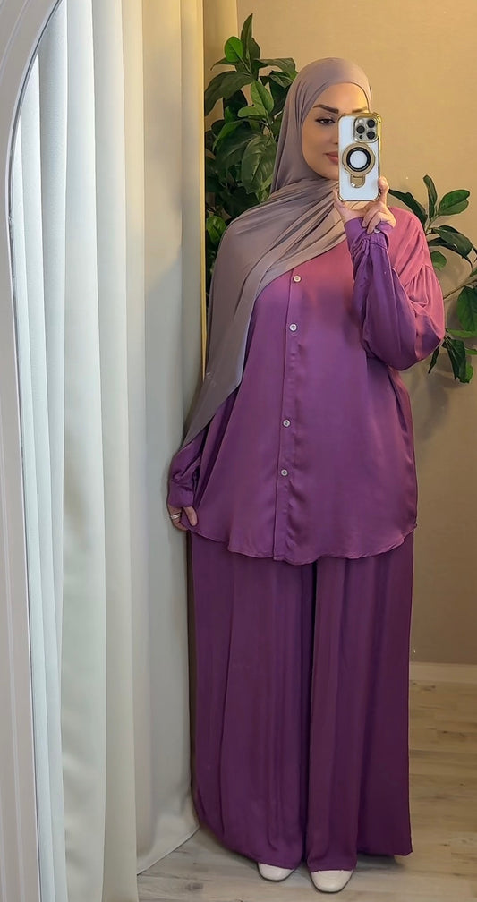 Lina Soft Flow Set Plum 💫