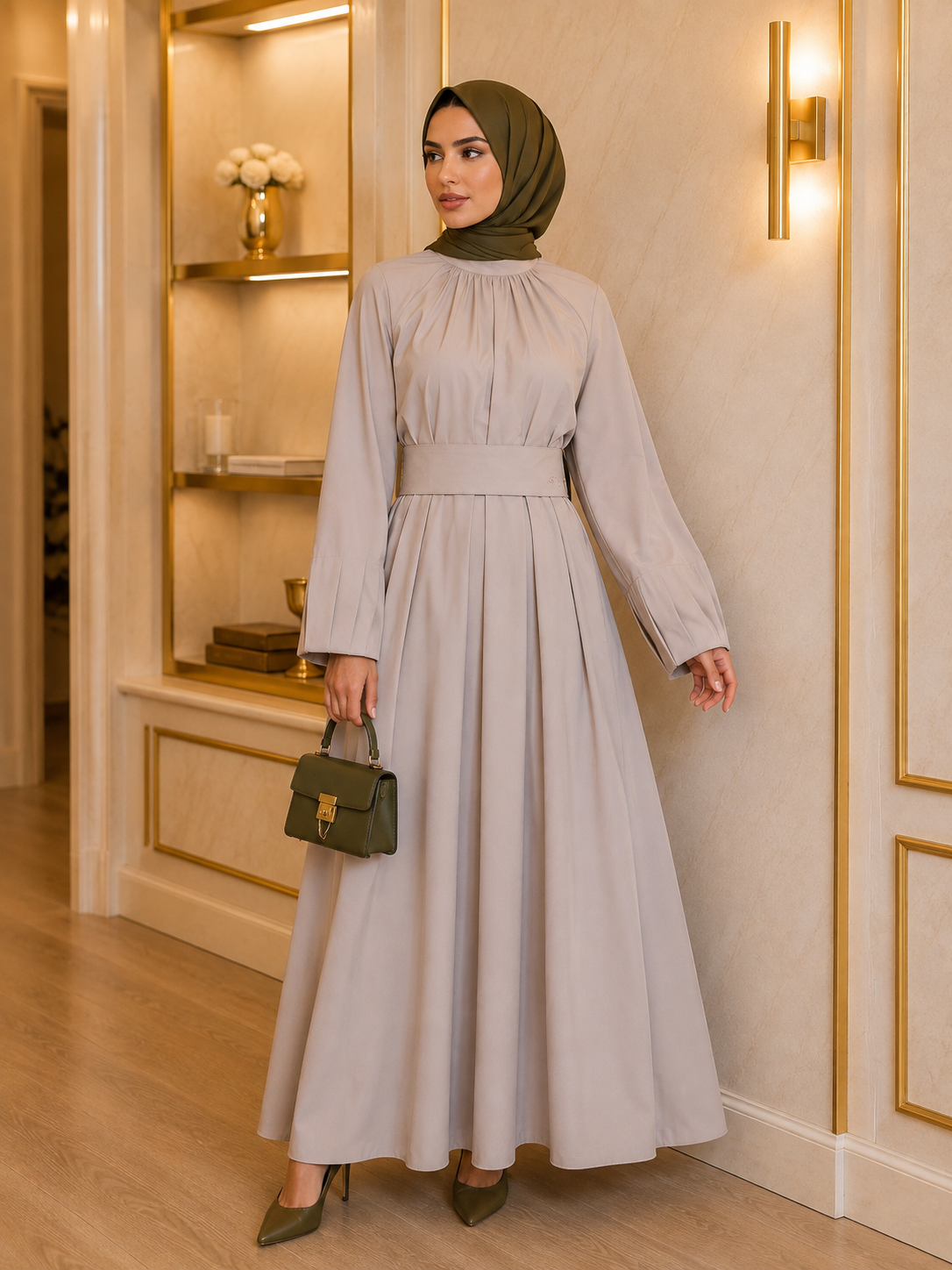 Amara Pleated Dress