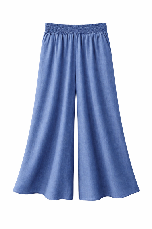Soft Denim Flow Wide Leg Pants Nr 5✨