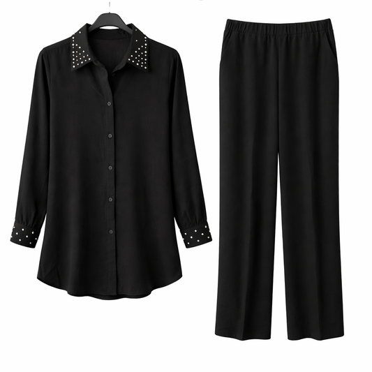 Midnight Pearl Elegance Two-Piece Set Nr 11 ✨